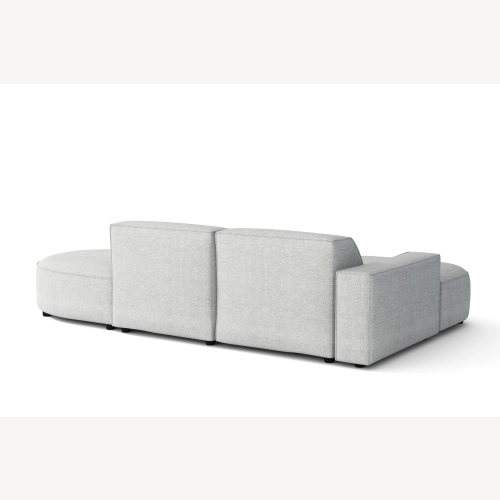 Olio Autentico Sofa narożna w kształcie litery L Tkanina Raven 6